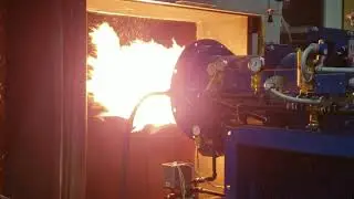 Power Flame Cmax Burner in Fire Test