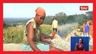 Meet Kanduyi women breaking stones to pebbles to help husbands in fending for their families