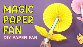 Summer Magic Paper Fan 🌞 | Fun & Easy Craft #5MinuteCraft