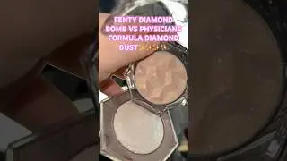 FENTY VS PHYSICIANS FORMULA✨✨ #makeup #beauty #fenty #makeupdupe #dupe #endicottmua #glow #sparkle