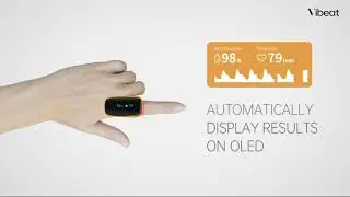 Vibeat WearO2 Pulse Oximeter Bluetooth - Oxygen Meter for Continuous Blood Oxygen