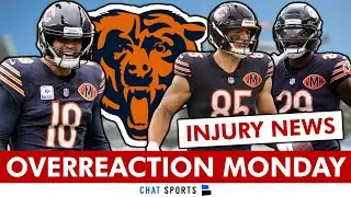 Chicago Bears OVERREACTION Monday: Caleb Williams Concerns? Tyrique Stevenson, Cole Kmet Injury News
