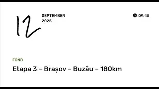 Turul Romaniei 2025 - Etapa 3 – Brașov – Buzău – 180km