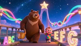 Bear Builds a Star Bridge 🌟🐻 Fun Animal Song for Kids | Learning & Play Adventure