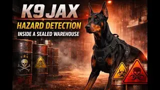 K9 Jax Detects Hidden Hazardous Materials Inside a Sealed Warehouse