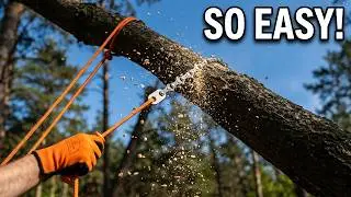 How To Use A Rope Saw And Take Down A Leaning Tree