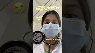 FINAL Semester of MBBS😱? Study With Me📚 #aiims #medicalcollege #mbbs #collegelife #medico #viral