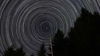 Star Trails of North Celestial Pole ~4 Hours