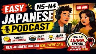 Easy Japanese Listening Practice  | Food & Daily Meals |Japanese Podcast #japanesepodcast