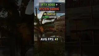 Far Cry 6 on RTX 4060 + Ryzen 5600G - 4K LOW vs ULTRA #farcry6 #rtx4060