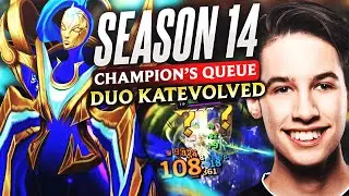 NEW Season 14 Champions Queue ft. @KatEvolved & LCS Pros // League of Legends Patch 14.1