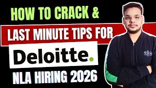 How to Crack Deloitte NLA 2026 | Deloitte Coding Questions | Deloitte NLA Exam Pattern & Preparation