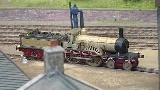 Workington Model Railway Exhibition: (BURNTISLAND 1883 S4 Gauge Layout) The NBR 4-4-0 Steam Loco.