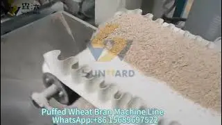 Most selling Big output Puffed Wheat bran making machine line with 800kg/h capacity