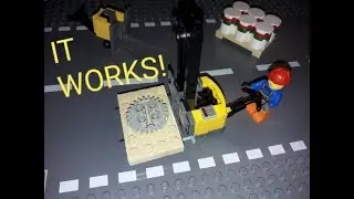 MOC Working LEGO&reg; Electric Pallet Truck