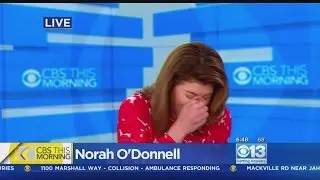 Norah O'Donnell Sneezes While Talking To CBS13