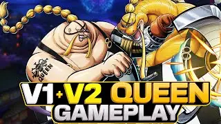 V1 + V2 Queen Gameplay | One Piece Bounty Rush