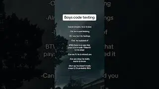 Boys code texting