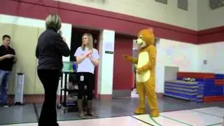 School Mascot Proposes to Teacher During Assembly