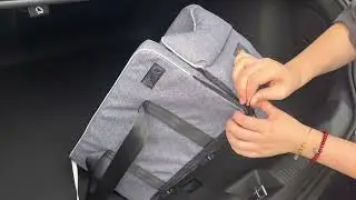 How to install the dog console car seat ?