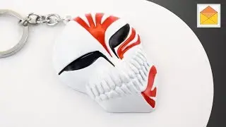 Bleach Ichigo Kurosaki Bankai Hollow Mask Metal Keychain V02