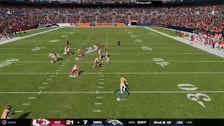 Barton pick six going threw a maze to score