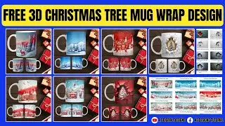 FREE 3D CHRISTMAS TREE MUG WRAP DESIGN | CANVA MOCKUP | MS WORD PRINTING FORMAT | TAGALOG TUTORIAL