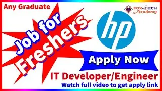Off campus job for 2021 | HP Jobs for freshers 2021 | Off campus job for freshers | Off Campus Jobs