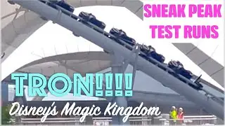 💡 TRON Lightcycle Test Runs! | Behind the Scenes – Magic Kingdom Orlando