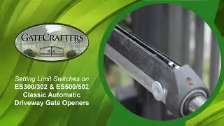 How To Find Limit Switches on  ES 300/302 & ES500/502 Driveway Gate Opener