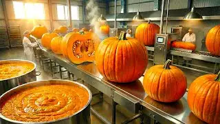 Inside The Pumpkin Factory: From Giant Fields To Premium Puree & Roasted Seeds (Full Process)