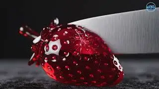 1 Hour of Crystalline Calm: AI Glass Fruit Slicing for Deep Sleep 💎💤 #asmr #relaxing