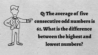 The average of five consecutive odd numbers is 61. What is the difference between the highest and