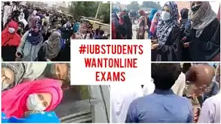 Iub students want online exams Trending Footage|Students demand online exams|Strike of Iub students