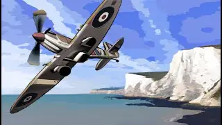 Spitfire Costal Patrol Sounds for Sleeping | 8 Hours | Black Screen