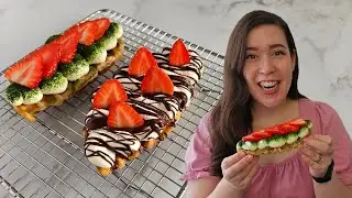 How To Make Korean Cream Croissant Waffles Recipe (Cream Croffles)