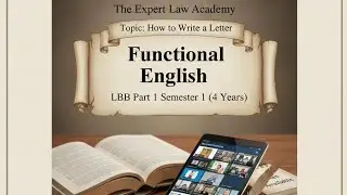 How to write a letter||Functional English||Llb part 1||First semester||LLB 4 years