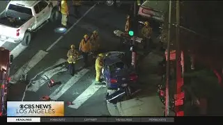 Hit-and-run crash in San Fernando Valley leaves 3 dead, 1 critically injured
