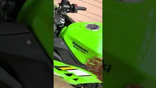 Taking delivery of the First Kawasaki ninja 300 2025 model. My dil goes vrooooom vroooom!
