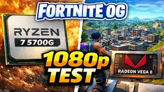 🚀 Fortnite OG 1080p | Test Gaming con Ryzen 7 5700G (Sin GPU)