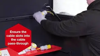 How do I fit the 110V power cable to the TuffBank?