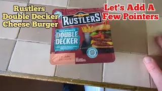 Rustlers Double Decker - With Pointers @ILoveRustlers @bmstoresTV #burger #airfryer #cheese