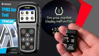 TPMS Установка и Программирование CGSULIT TS01 Universal TPMS датчиков 433MHz через CGSULIT TPMS90