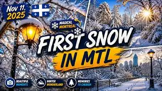 First snow in MTL 2025