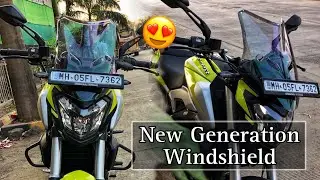 New Generation WINDSHIELD Installed On DOMINAR 250 😍 Touring Kit For Dominar🔥