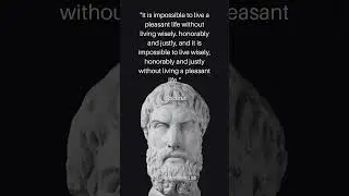 Epicurus - A Pleasant Life - #shorts #motivationalspeech #shortsvideo #shortsviral #short #quotes