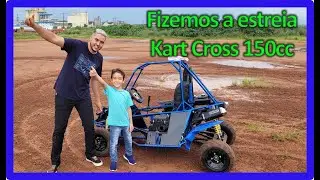 KART CROSS Finalmente ficou pronto! Fizemos a estreia com o ganhador da rifa #kartcross