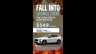 Fall Into a Smarter Drive | 2026 Volvo XC60 B5 Plus Lease Offers