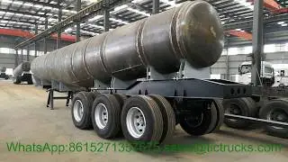 acid tanker v shape Sulfuric Acid Tank Semi Trailer specialized designed for Zambia Market.