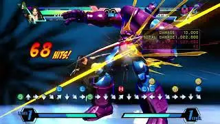 UMVC3: X-23 - Max Damage (One Meter, Two Assists)